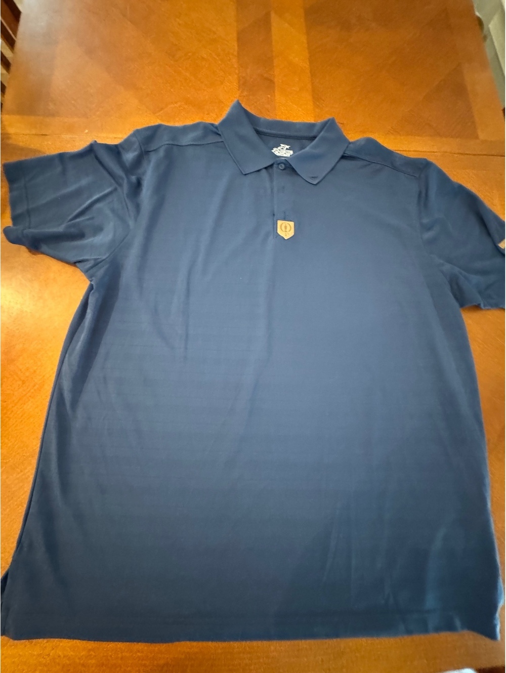 Callaway 1st Prestwick Navy Blue Golf Polo Shirt XXL d413